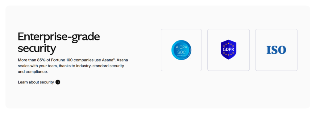 asana security and compliance